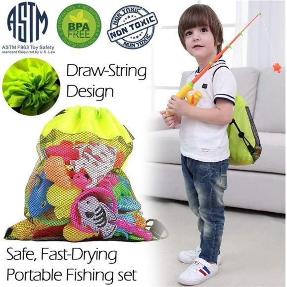 Magnetic Fishing Pool Toys Game for Kids - Water Table Bathtub Kiddie Party Toy - Picture 3 of 6